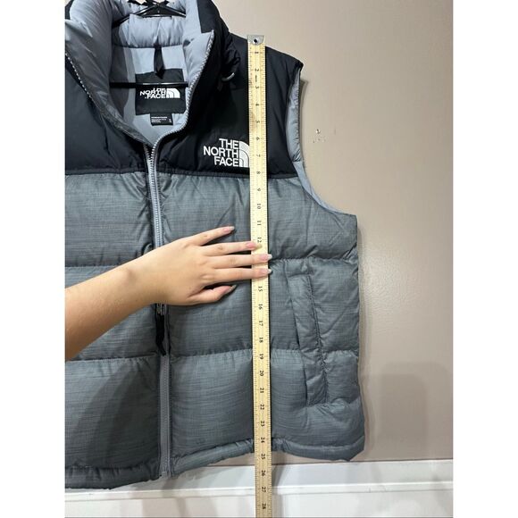 NWOT The North Face 1996 Retro Nuptse Black & Gray Down Puffer Women's Vest XL - Picture 9 of 12
